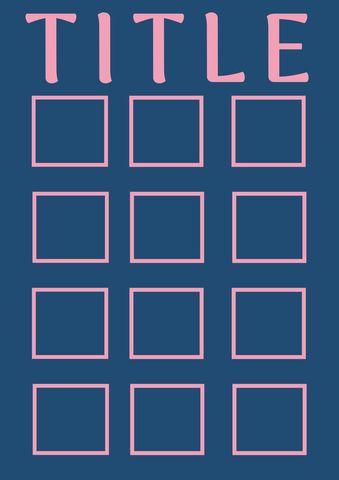 Blank Template with Grid Frames Ideal for Collages or Business Layouts - Download Free Stock Templates Pikwizard.com