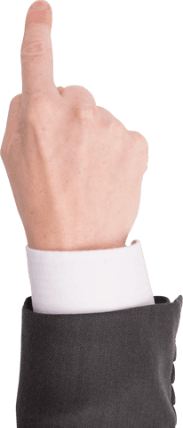 Transparent Hand of Businessman Pointing Upward Gesture - Download Free Stock Videos Pikwizard.com