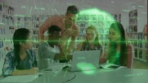 Students Engaged in Collaborative Digital Data Project