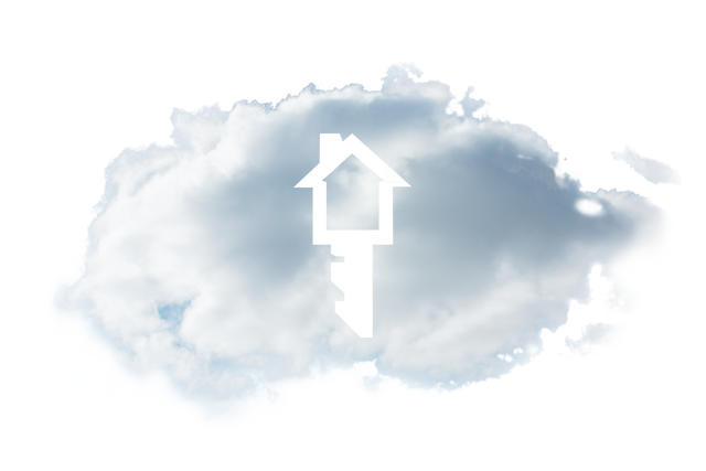 Cloud Key with House Symbol Transparent Background - Download Free Stock Videos Pikwizard.com