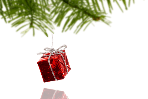 hanging red present on transparent background for christmas - Download Free Stock Videos Pikwizard.com
