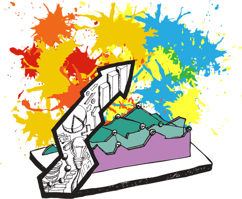 Transparent Growth Trend Illustration with Colorful Stains - Download Free Stock Videos Pikwizard.com