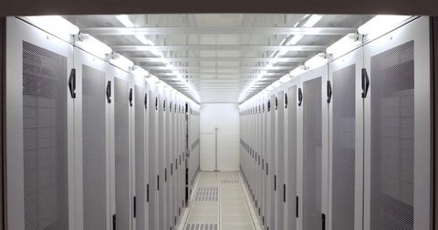 Modern Data Center with Rows of Server Racks - Download Free Stock Images Pikwizard.com