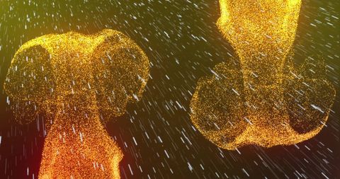 golden light trails in motion over black background - Download Free Stock Images Pikwizard.com