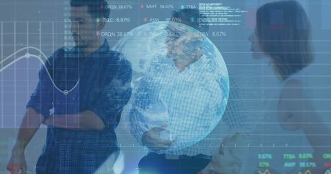 Global Financial Data and Diverse Business Team Collaboration - Download Free Stock Images Pikwizard.com