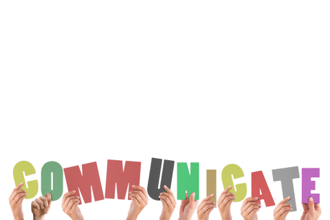 Hands Holding Letters Spelling Transparent 'Communicate' - Download Free Stock Videos Pikwizard.com