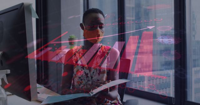 Businesswoman Analyzing Financial Data on Clipboard in Modern Office - Download Free Stock Images Pikwizard.com