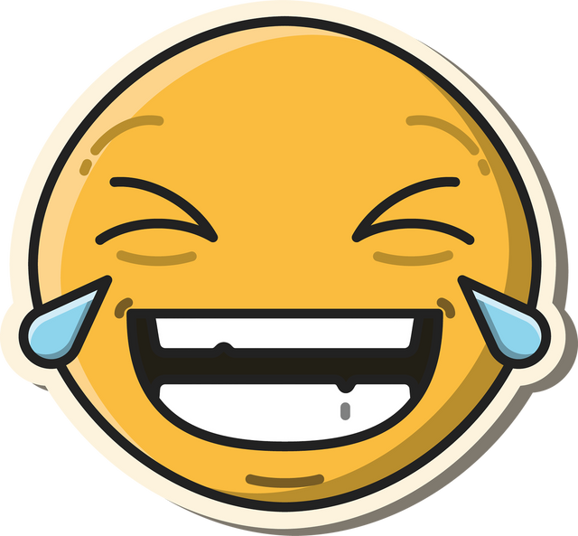 Yellow Emoji Laughing to Tears on Transparent Background - Download Free Stock Videos Pikwizard.com