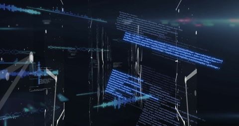 Data Processing in Digital Space with AI Connection Lines - Download Free Stock Images Pikwizard.com