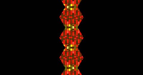 Abstract geometric pattern with orange diamonds