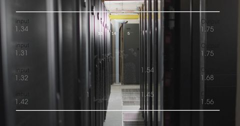 Modern Data Center with Complex Digital Interface Display - Download Free Stock Images Pikwizard.com