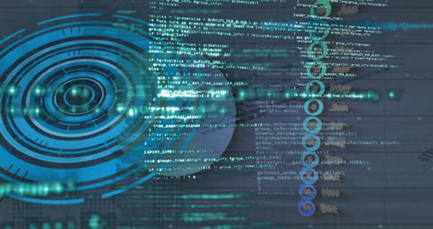 Data Processing and Technology Interface Overlay