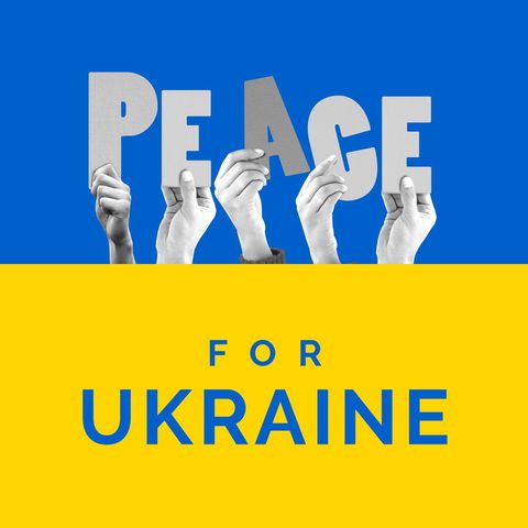 hands holding peace quote over ukraine flag for togetherness and support - Download Free Stock Templates Pikwizard.com