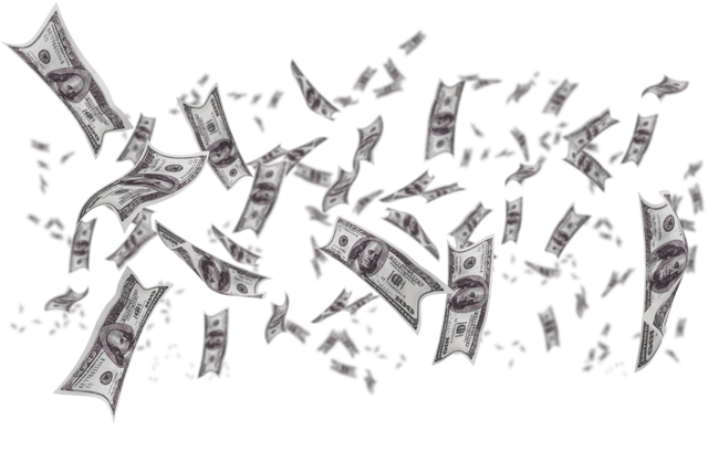 Transparent Illustration of Dollar Banknotes Scattered in Air - Download Free Stock Videos Pikwizard.com