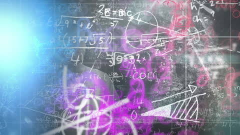 Complex Mathematical Equations Overlay Concept