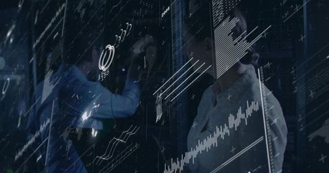 Engineers Using AR Overlay for Data Center Maintenance