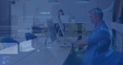 Stock market data processing in modern office environment