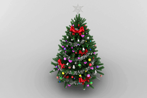 transparent green christmas tree decorated with bright ornaments - Download Free Stock Videos Pikwizard.com