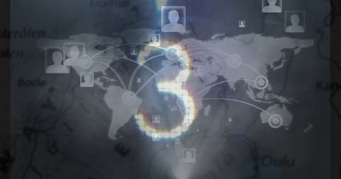 Global Network with Countdown Timer Technology Concept - Download Free Stock Images Pikwizard.com