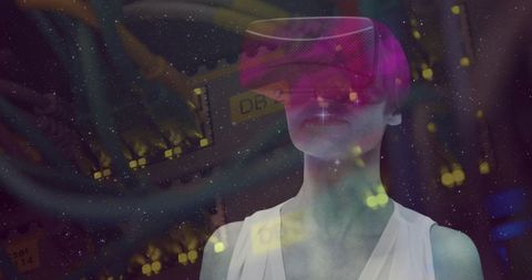 Virtual Reality Experience with Network Data Interface - Download Free Stock Images Pikwizard.com