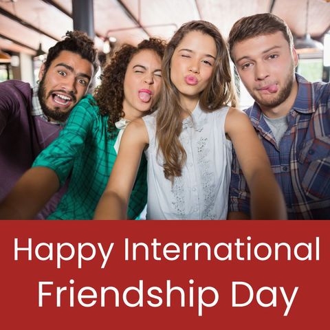 diverse friends celebrating international friendship day together - Download Free Stock Templates Pikwizard.com