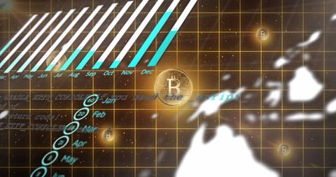 Bitcoin Market Analysis with Data Visualization and Global Interface - Download Free Stock Images Pikwizard.com