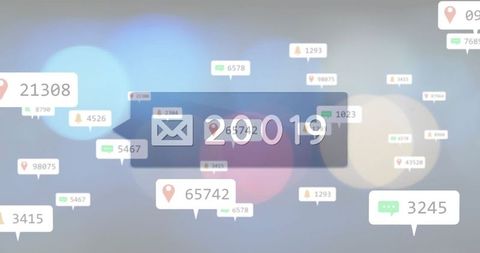 Digital Data Visualization with Social Media Metrics - Download Free Stock Images Pikwizard.com
