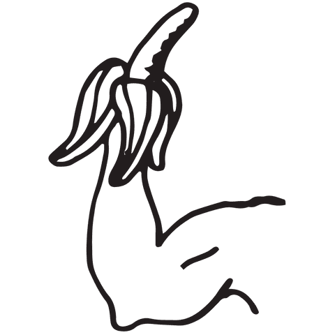 Transparent Hand Holding Rough Banana Sketch - Download Free Stock Videos Pikwizard.com