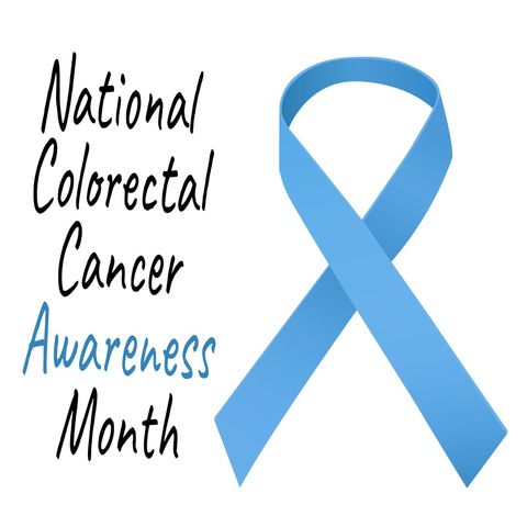 Colorectal Cancer Awareness Blue Ribbon with Text - Download Free Stock Templates Pikwizard.com