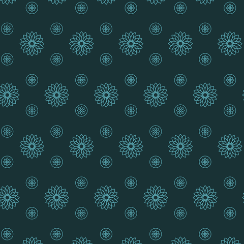 seamless green flower pattern on transparent vector - Download Free Stock Videos Pikwizard.com