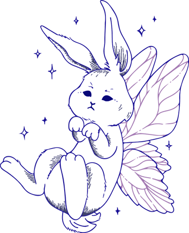 rabbit fairy with butterfly wings on transparent background - Download Free Stock Videos Pikwizard.com