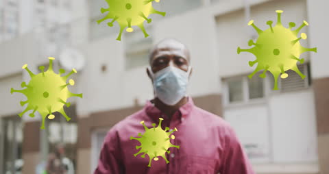 Conceptual Image of Creature Combatting Virus Outbreak