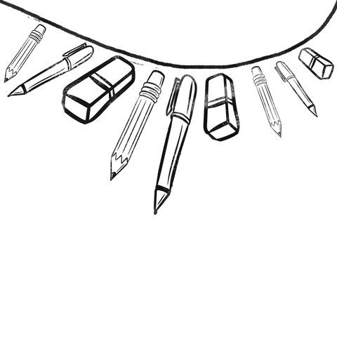 transparent school supplies on white background for education designs - Download Free Stock Videos Pikwizard.com