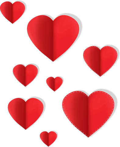 Transparent Background Red Hearts Illustrating Love Sentiment - Download Free Stock Videos Pikwizard.com