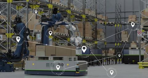 Smart Warehouse Technology with Connected Robotics