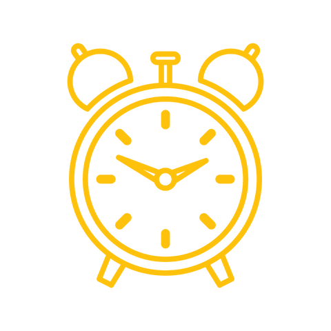 transparent yellow alarm clock icon isolated - Download Free Stock Videos Pikwizard.com