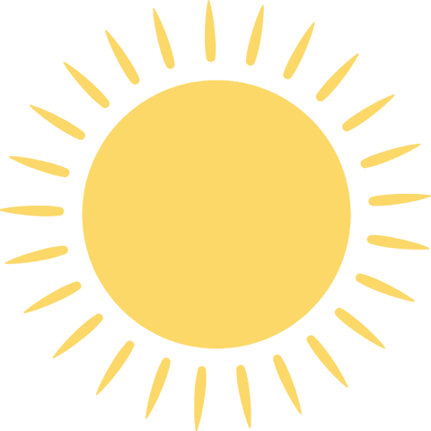 Stylized Yellow Sun with Teardrop Rays on Transparent Background - Download Free Stock Videos Pikwizard.com