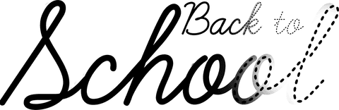 Back to school transparent text illustration with books and pencil