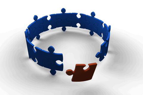 3d puzzle circle with missing piece on transparent background - Download Free Stock Videos Pikwizard.com