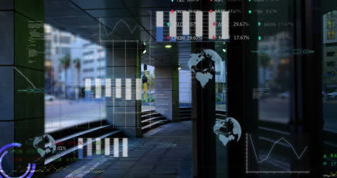 Digital Data Streams Interacting with Urban Landscape