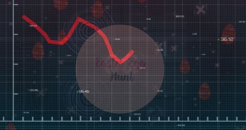 Economic Downturn in Festive Context with Easter Eggs - Download Free Stock Images Pikwizard.com