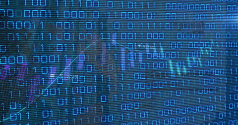 Digital Data Flow and Global Connections Animation