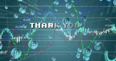 Thank You in Digital Abstract Cryptocurrency Space - Download Free Stock Images Pikwizard.com