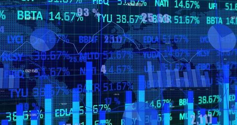 Digital Data Visualization with Bar Charts and Graphs - Download Free Stock Images Pikwizard.com