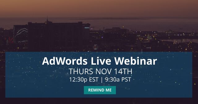 AdWords Live Webinar Evening City Skyline Background - Download Free Stock Templates Pikwizard.com