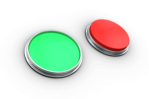 transparent green and red round push buttons isolated - Download Free Stock Videos Pikwizard.com