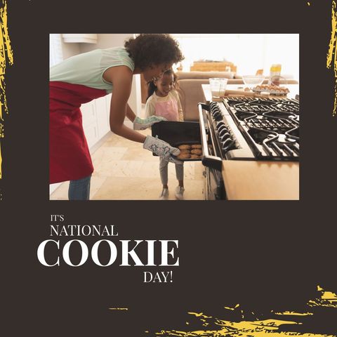 mother and daughter baking cookies on national cookie day - Download Free Stock Templates Pikwizard.com