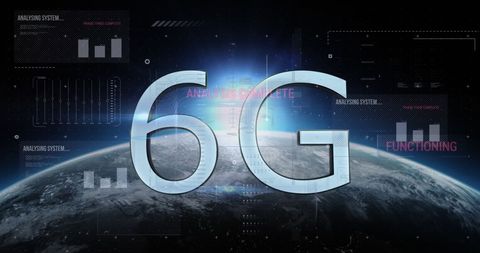 Innovative Digital Concept with 6G Network Over Earth - Download Free Stock Images Pikwizard.com