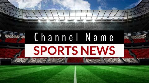 Vibrant Sports News Channel in Dynamic Stadium - Download Free Stock Templates Pikwizard.com