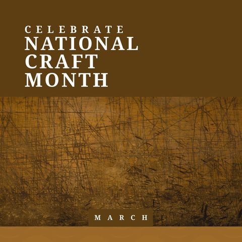 Celebrate National Craft Month with Creative Passion - Download Free Stock Templates Pikwizard.com